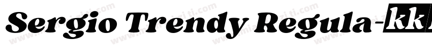 Sergio Trendy Regula字体转换